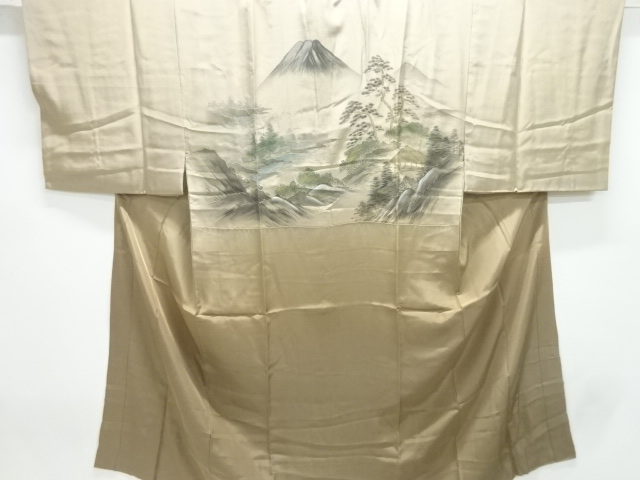 JAPANESE KIMONO / ANTIQUE MENS JUBAN / SILK / SCENERY